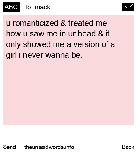 unsent message to mack
