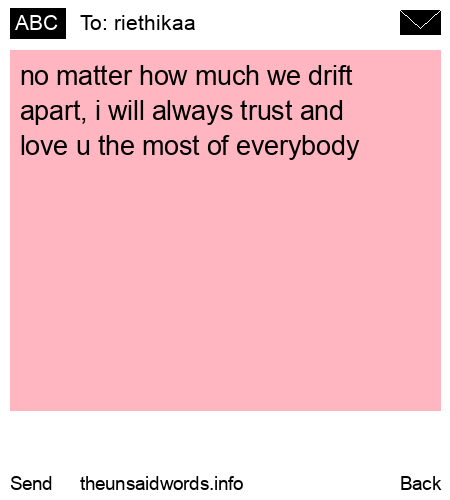 unsent message to riethikaa