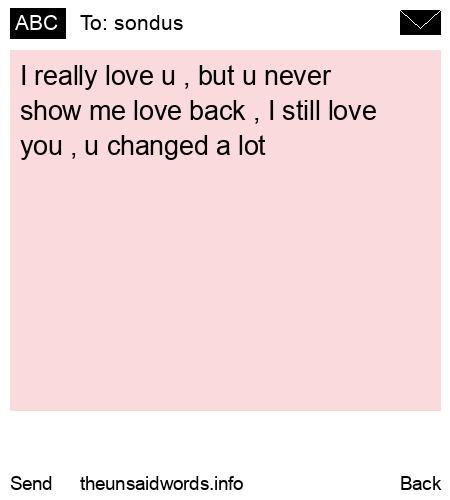 unsent message to sondus 