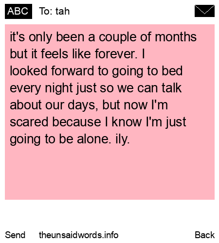 unsent message to tah