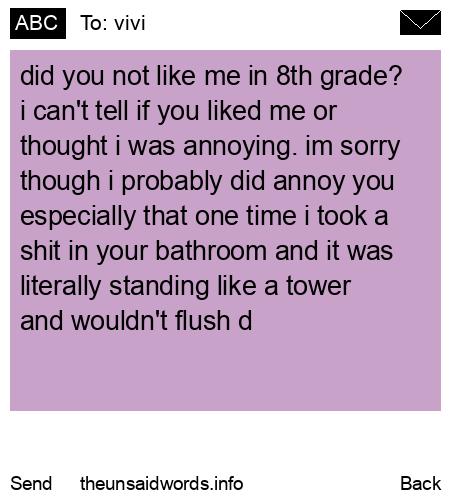 unsent message to vivi