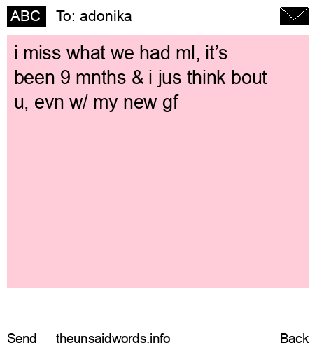 unsent message to adonika