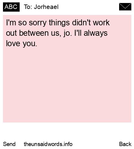 unsent message to Jorheael