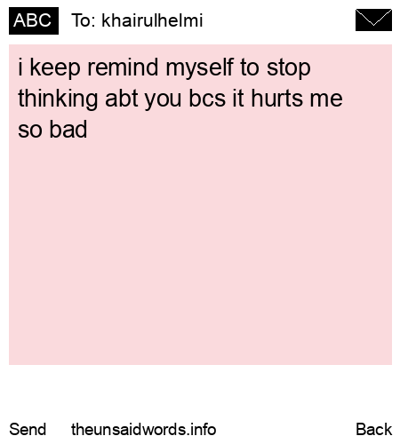 unsent message to khairulhelmi