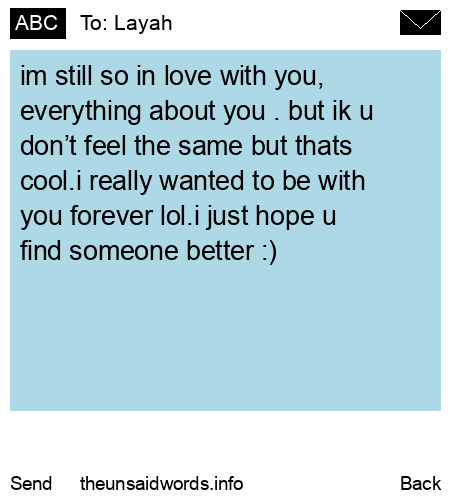 unsent message to Layah