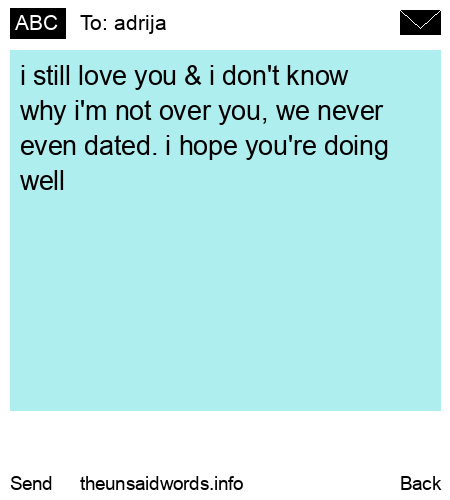 unsent message to adrija
