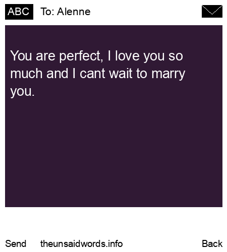 unsent message to Alenne