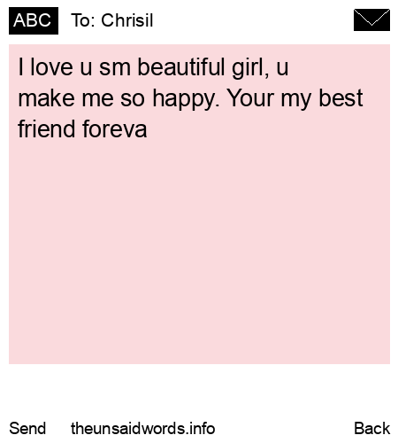 unsent message to Chrisil