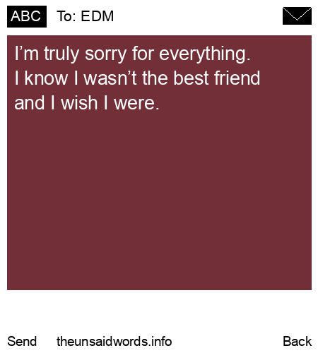 unsent message to EDM