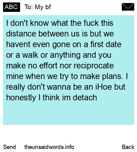unsent message to My bf