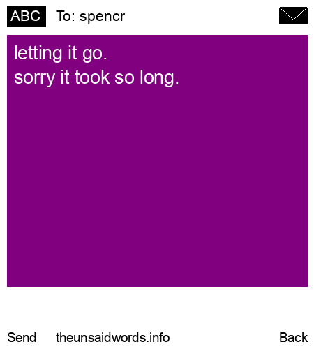 unsent message to spencr