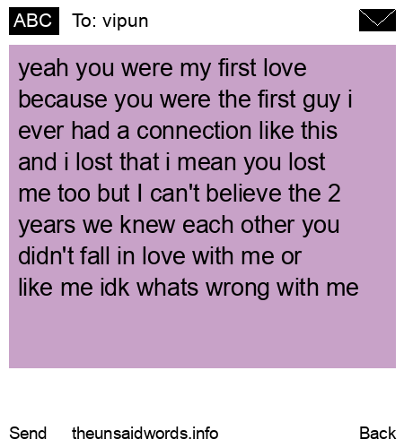 unsent message to vipun