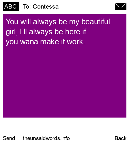 unsent message to Contessa
