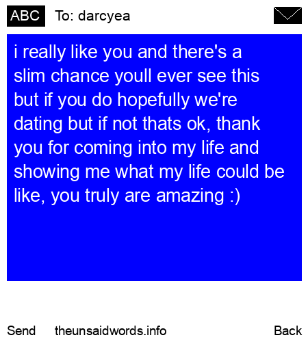 unsent message to darcyea