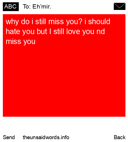 unsent message to Eh’mir.