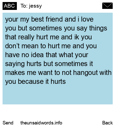 unsent message to jessy