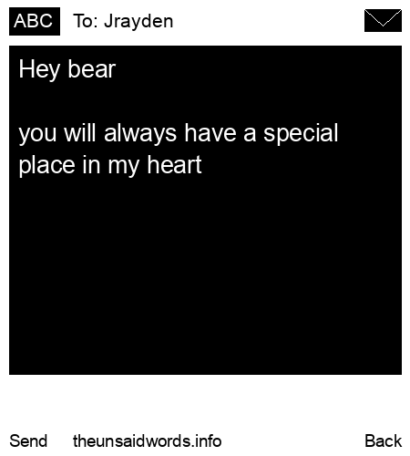 unsent message to Jrayden 