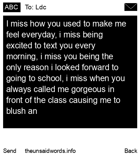 unsent message to Ldc