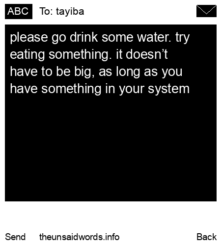 unsent message to tayiba