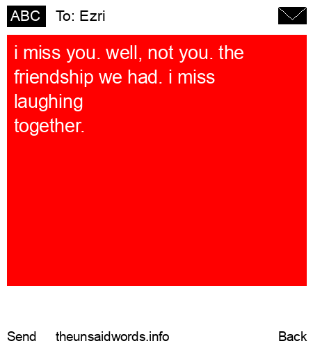 unsent message to Ezri