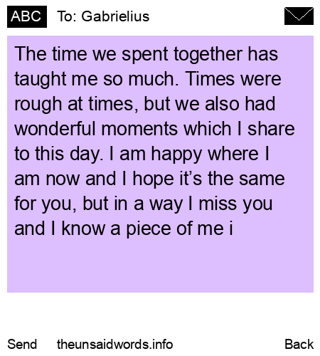 unsent message to Gabrielius