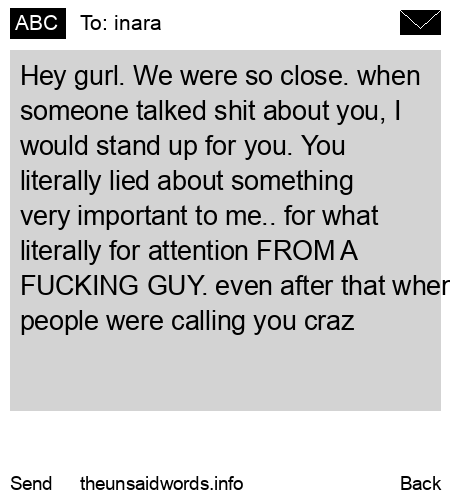 unsent message to inara