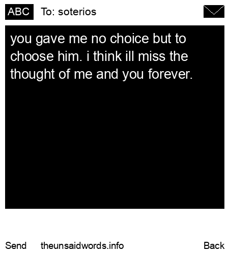 unsent message to soterios