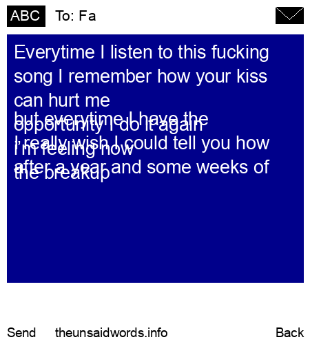 unsent message to Fa