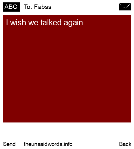 unsent message to Fabss