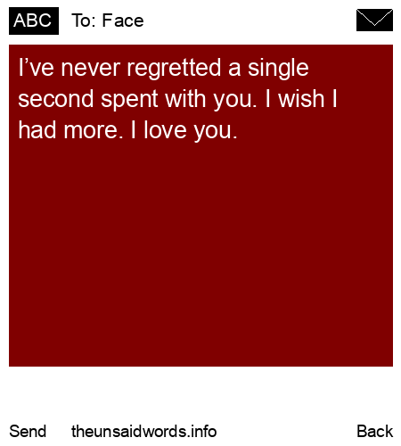 unsent message to Face