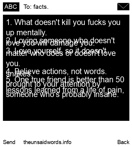 unsent message to facts.