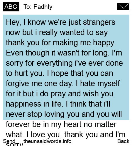 unsent message to Fadhly
