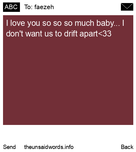unsent message to faezeh