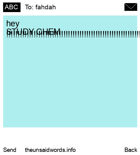 unsent message to fahdah