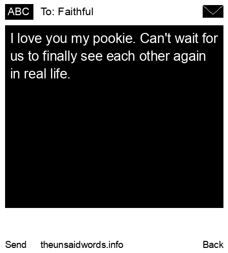 unsent message to Faithful