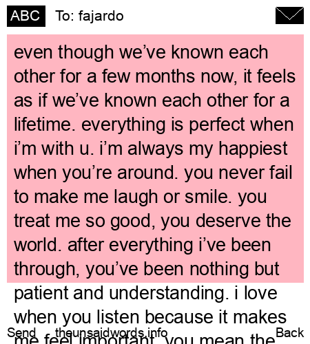unsent message to fajardo