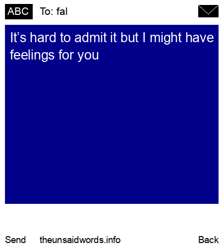 unsent message to fal