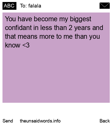 unsent message to falala