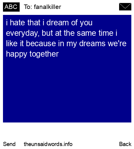 unsent message to fanalkiller
