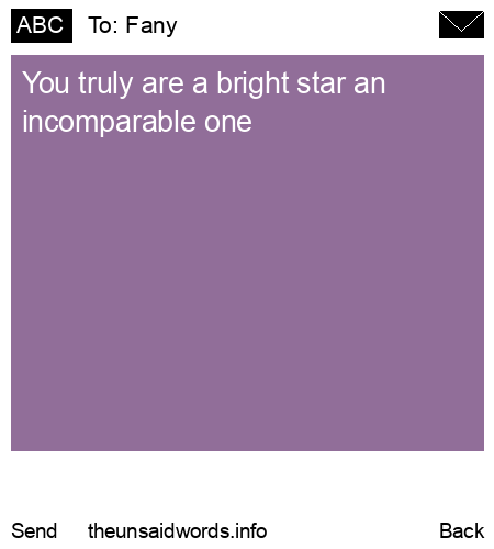 unsent message to Fany 