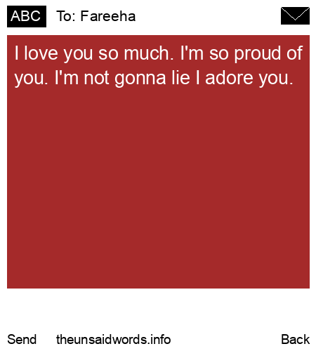 unsent message to Fareeha
