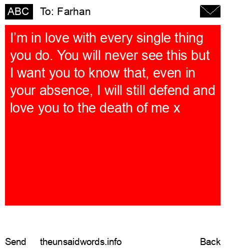unsent message to Farhan
