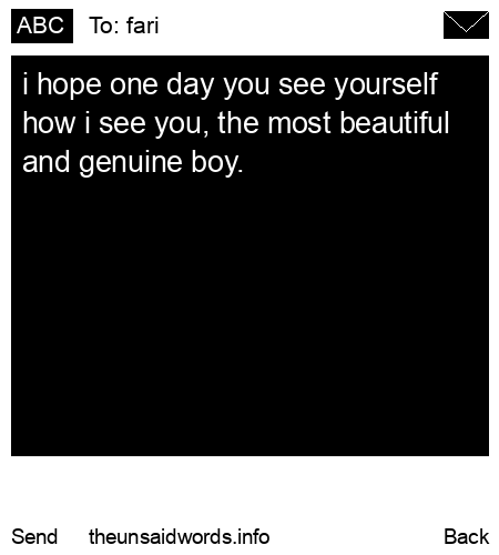 unsent message to fari