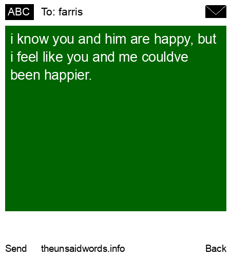 unsent message to farris