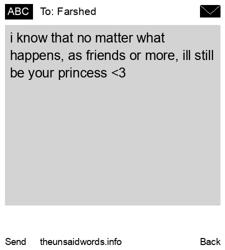 unsent message to Farshed