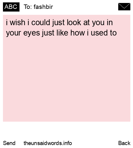 unsent message to fashbir