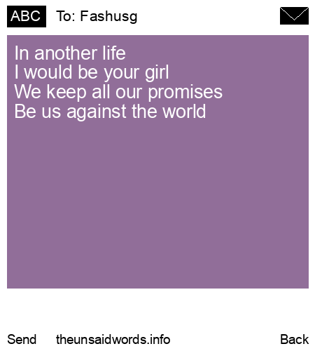 unsent message to Fashusg