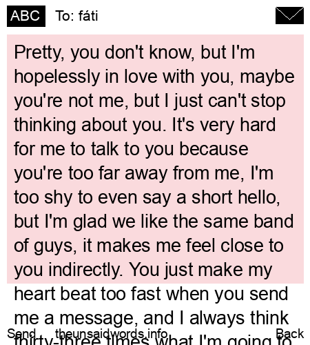 unsent message to fáti