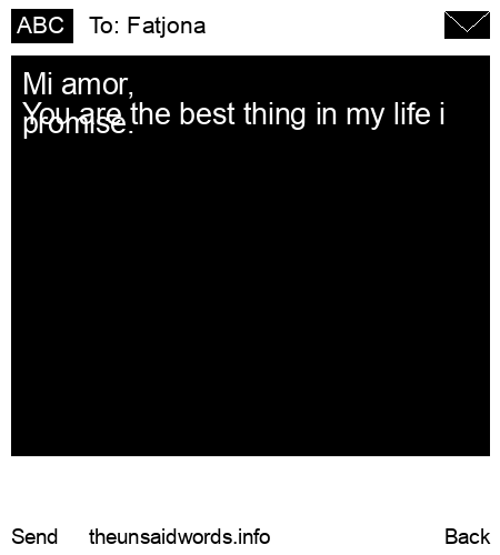 unsent message to Fatjona