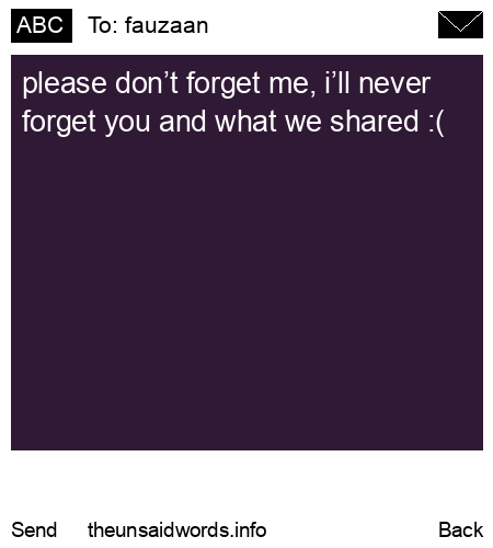 unsent message to fauzaan